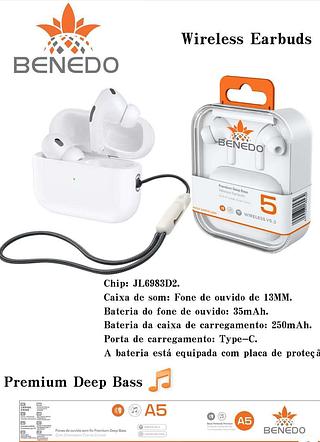 FONE A5 - CHAMADAS CLARAS CRISTAL - C/MICROFONE