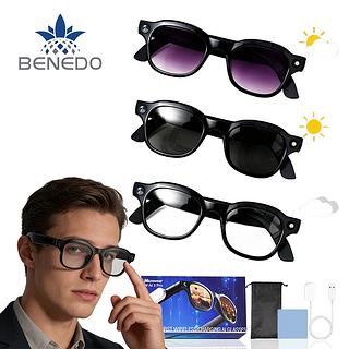 óculos inteligentes-Bluetooth-Atende ligação- com câmera-AI--COM 3 LENTES-W93PRO