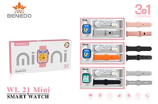 BENEDO-WL 21 MINI-SERIES12-COM 3 PULSEIRA-AMOLED-38MM